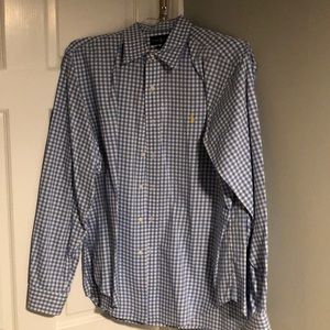 Ralph Lauren blue gingham dress shirt